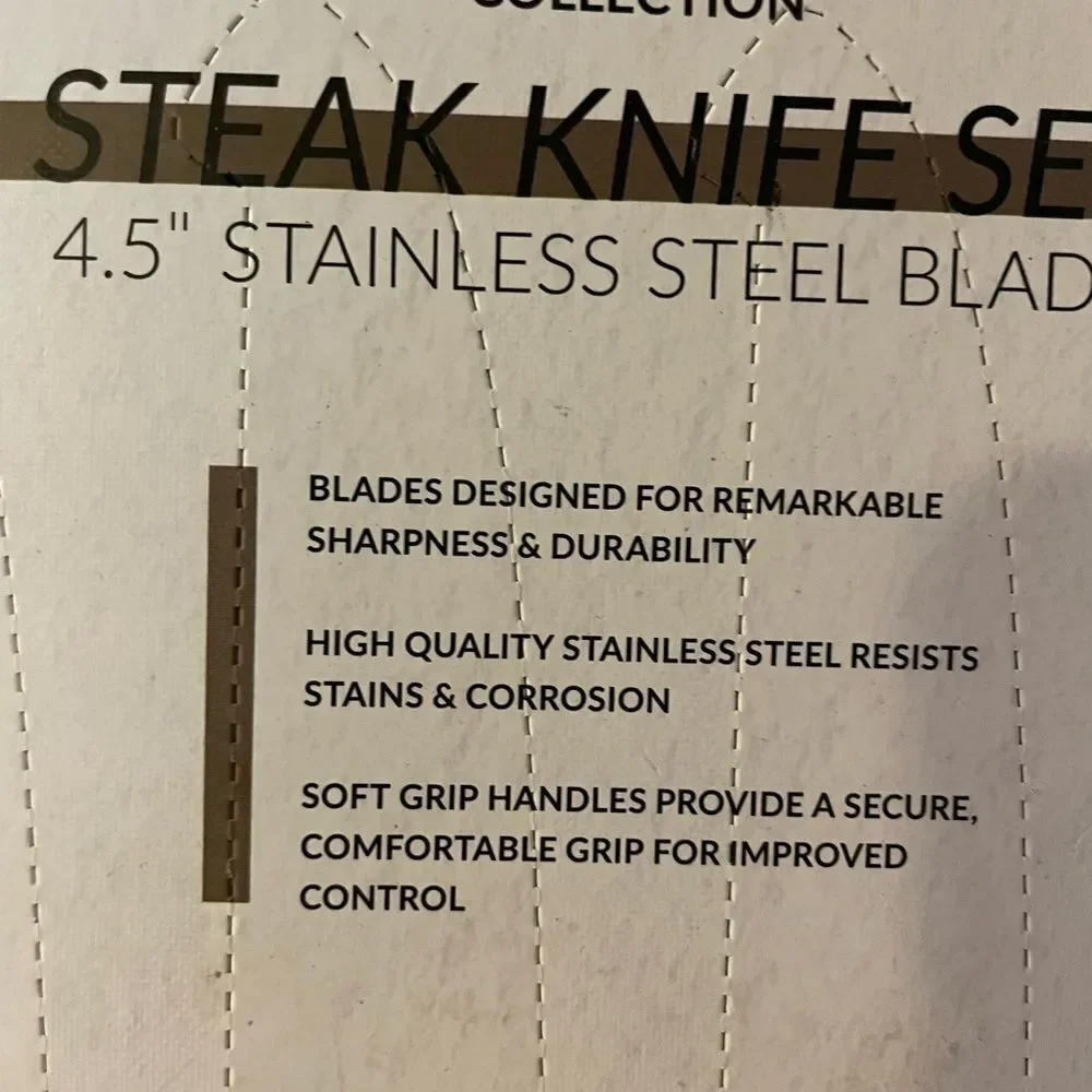 BKLYN Steel Elemental 4.5 Steak Knife Set